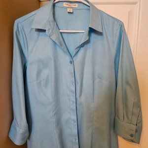 COLDWATER CREEK /NO IRON BLOUSE 3/4 sleeve!